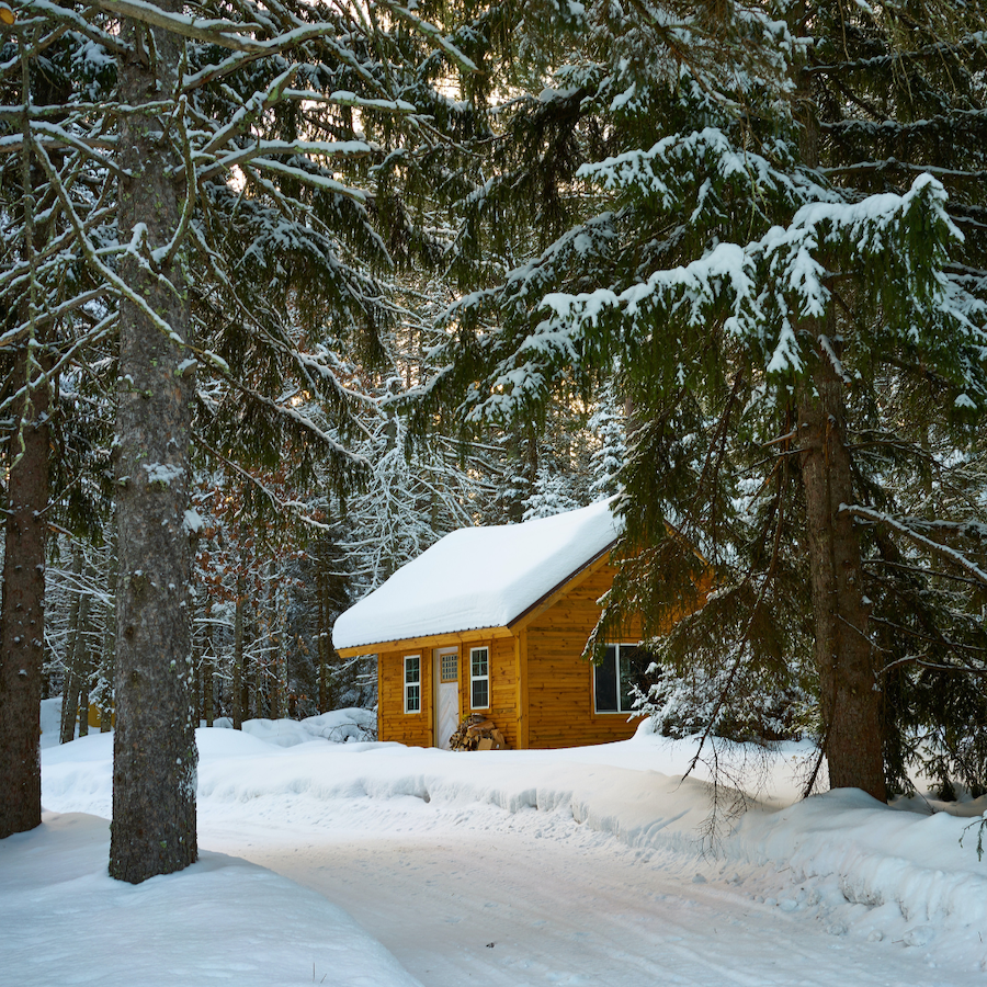 Winterize a building cabin