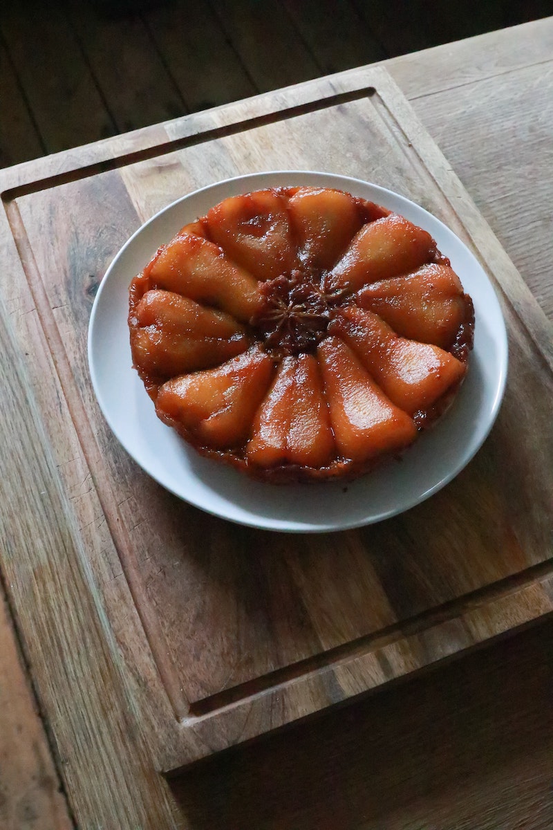 Pear, Sage, & Almond Upside-Down Cake Recipe in 12 Steps