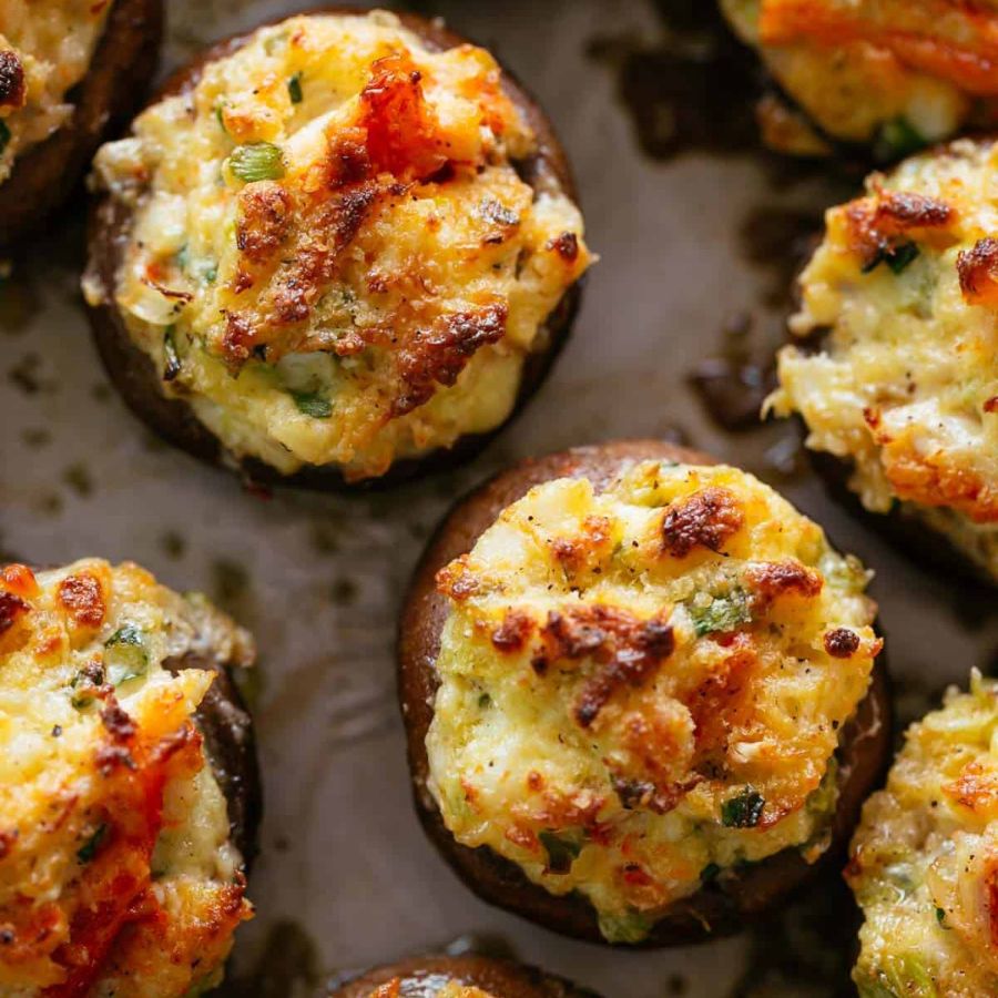 crab stuffed mushroom recipe easy appetizer