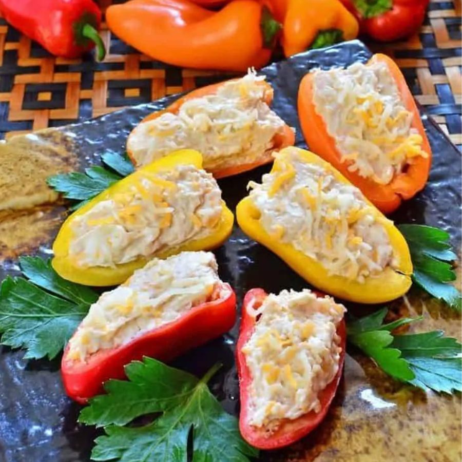 Stuffed peppers appetizer recipe idea