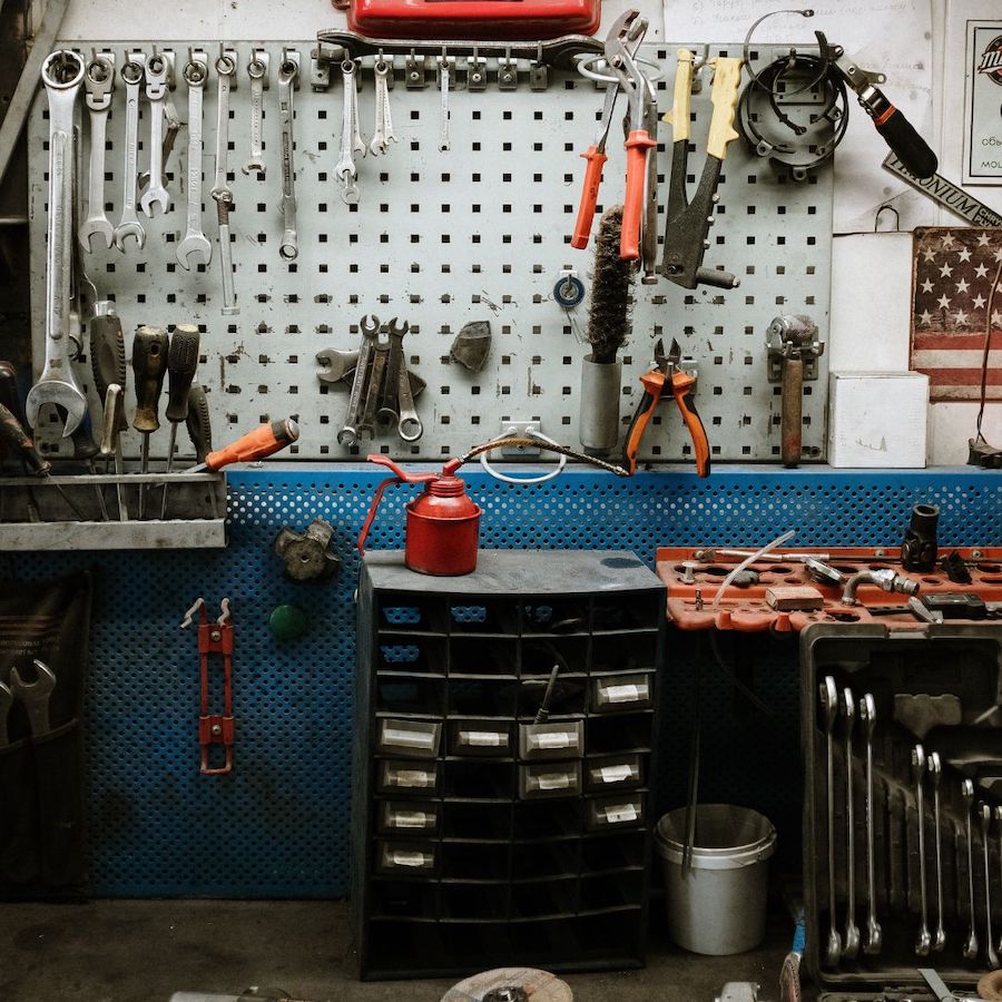 Tool bench garage tools